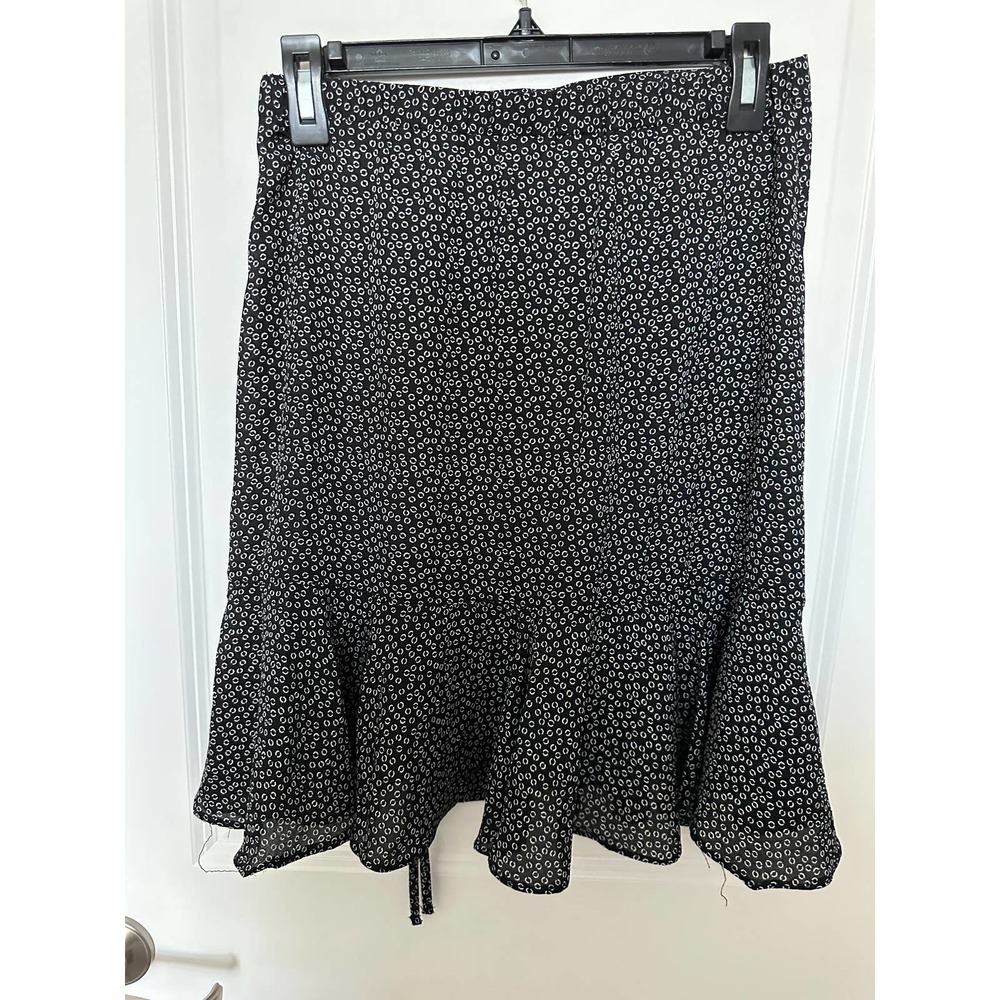 Max Studio Women's patterned Ruched Crepe Ruffle Mini Skirt - Picture 5 of 9